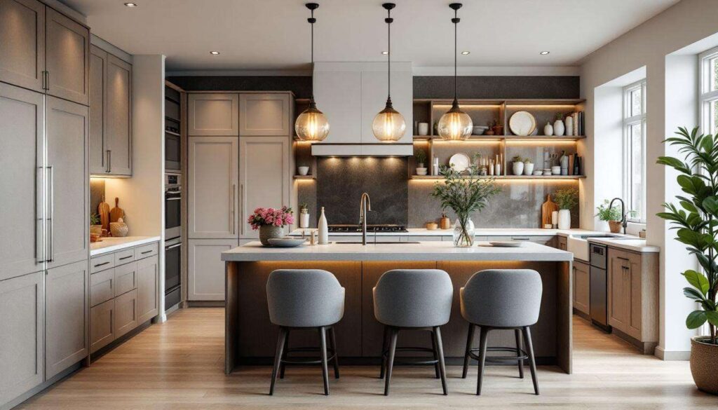 5 Things Interior Designers Always Include in Eat-in Kitchens to Help Hide the Mess When Hosting